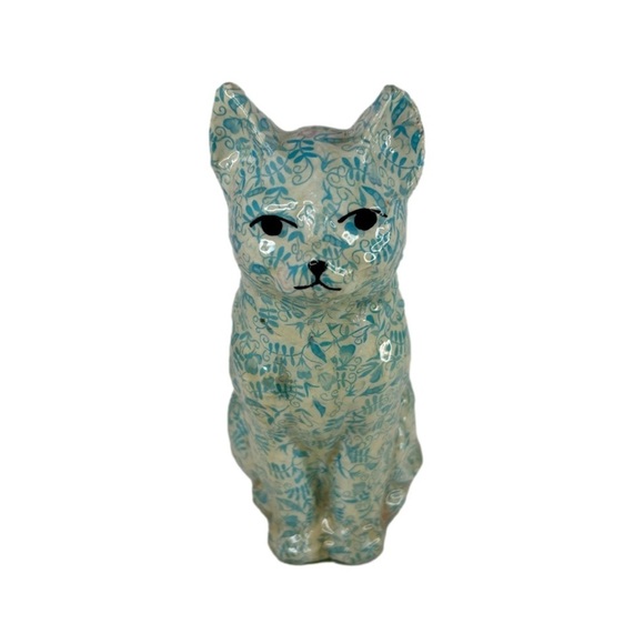Vintage Decoupage Ceramic Cat LE Products - Picture 2 of 9